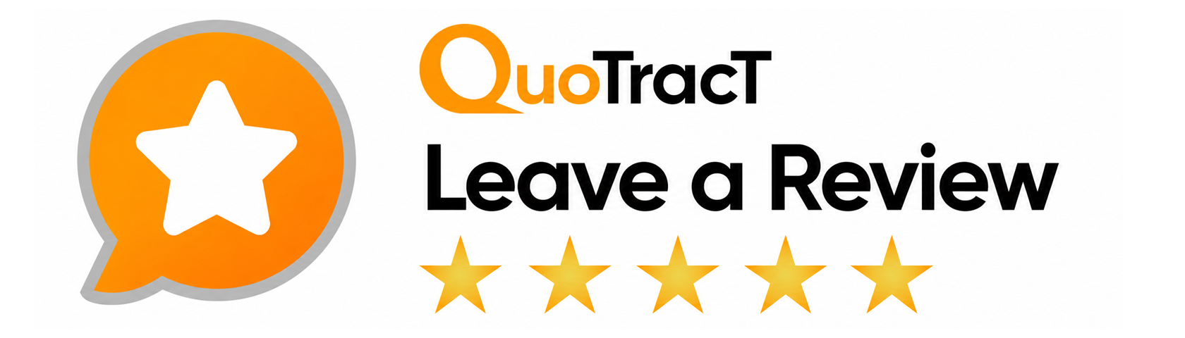 Leave a review on QuoTracT
